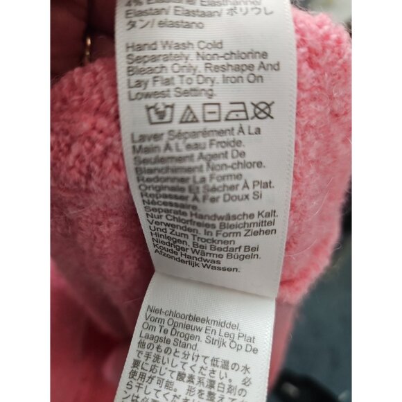 Womens J Crew Sz Lg Sweater Tank Pink Wool Alpaca Soft Barbiecore Festival Boho - Picture 7 of 9